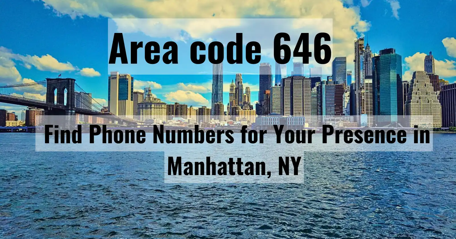 Where Is Area Code 646 In New York