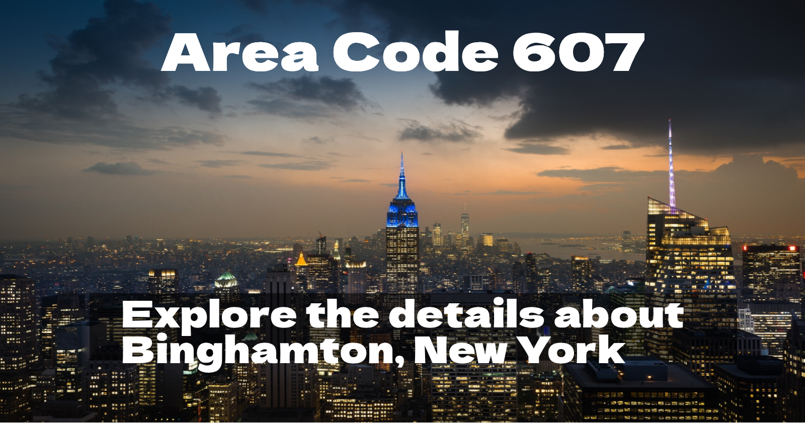 area code 607, New York