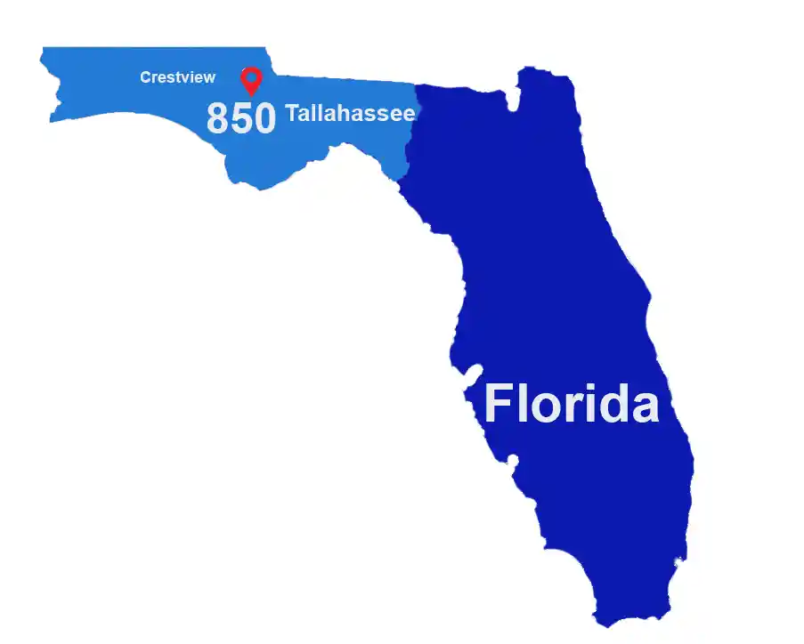 850 Area Code: Origin, Population, Zip Codes, and Dialing Format